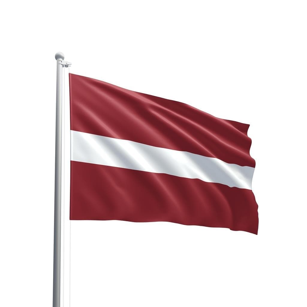 Bandeira Da Letônia 140x80cm Em Oxford 100% Poliéster -  Qualidade Premium