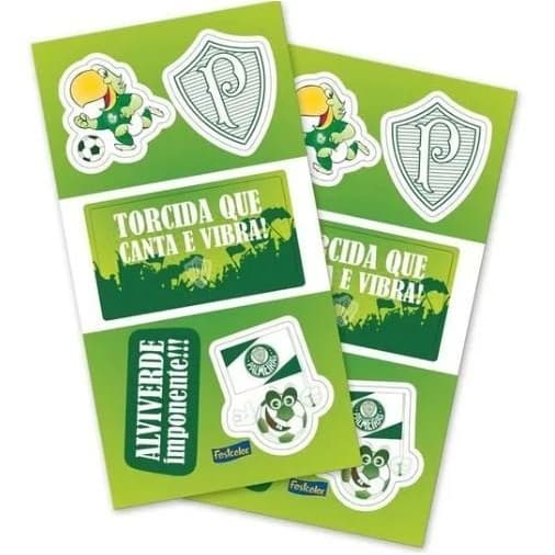 Adesivo para Lembrancinha Palmeiras - 20 Unidades
