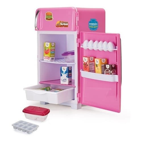 Brinquedo Infantil Minha Geladeirinha C/ Acessórios