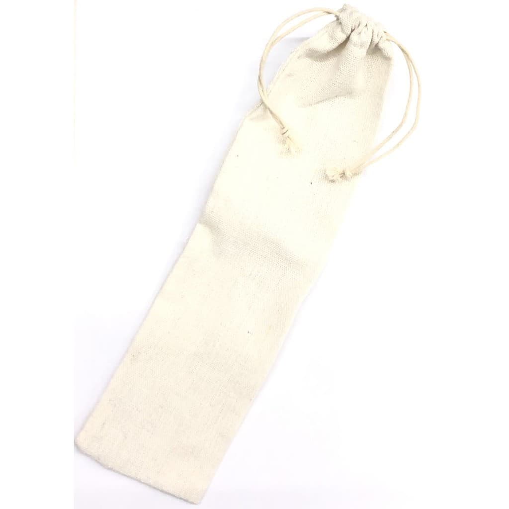 Kit 25 Saco De Algodão Cru Liso Ecológico Sustentável Para Armazenar Canudo Talheres Escova