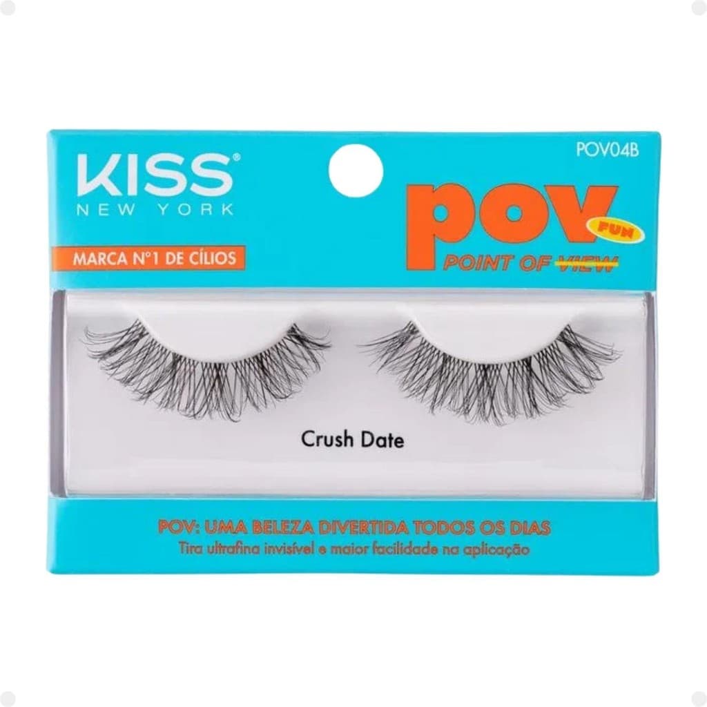 Cílios Postiços Kiss New York Pov Crush Date Pov04b