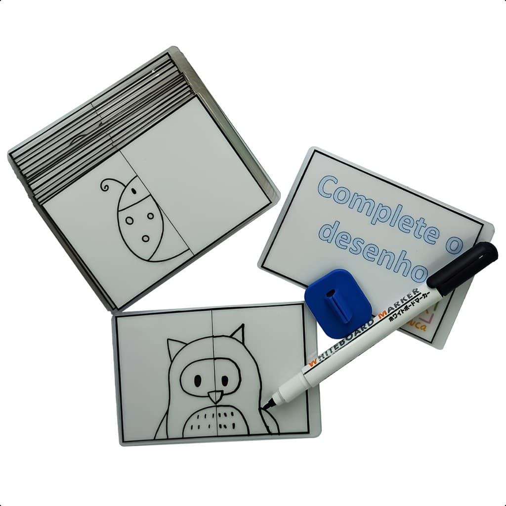 Jogo Pedagógico Complete O Desenho Simetria