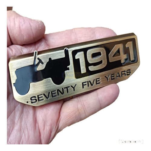 Emblema Jeep Metal 14cm Renegade Willys Compass Cherokee Bkb