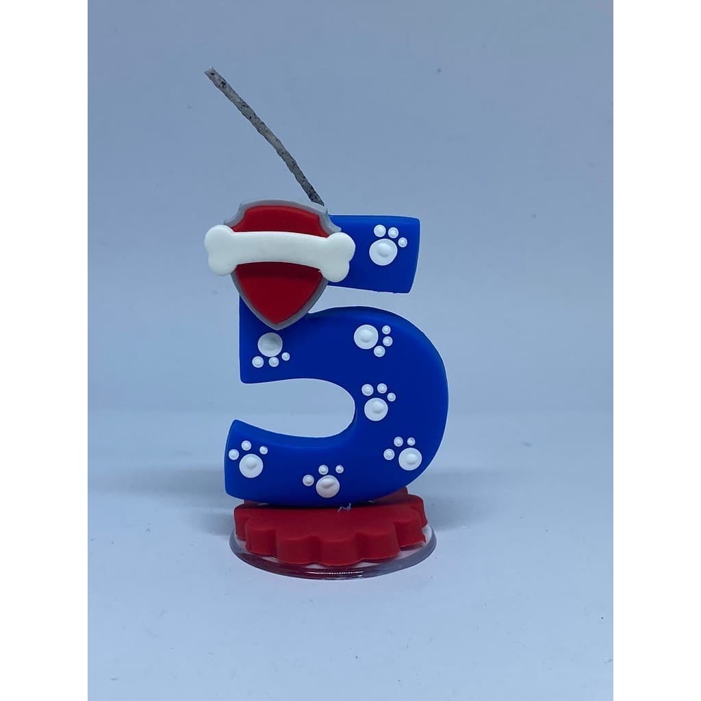 Vela Decorativa Canina Pet Cachorro Escudo (Para festas e aniversários temáticos)