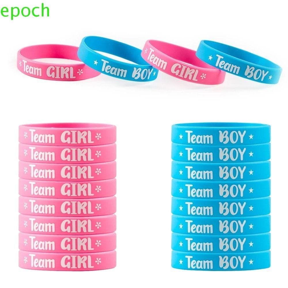 Pulseira De Noiva De Equipe EPOCH8R 20 Peças , Pulseiras De Revelação De Gênero Duráveis Com Estampa Plana Para Meninos