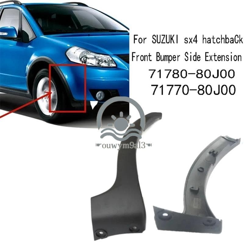 Extensão Lateral Do Pára-Choques Dianteiro Carro Para Suzuki Sx4 Hatchback