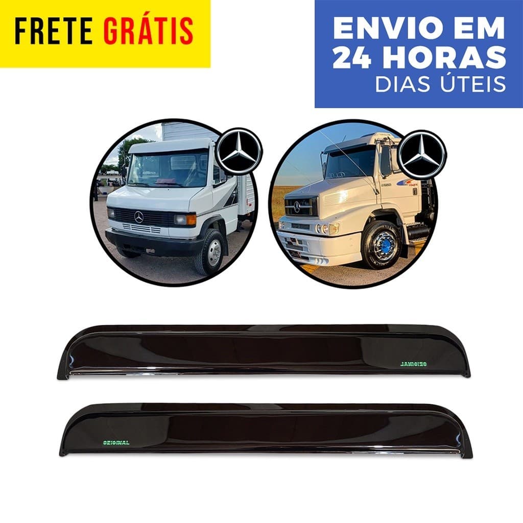 Calha Chuva Defletor Caminhão Mb 709 710 712 912 1618 1620 1935 1941