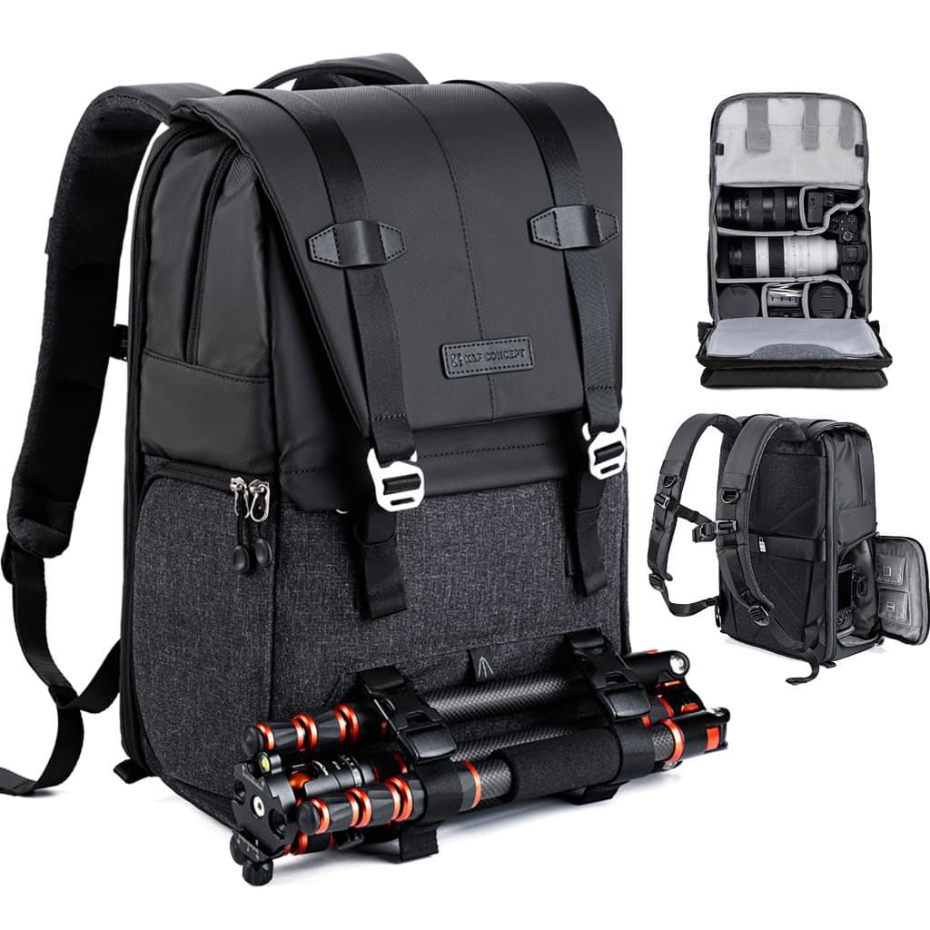 Mochila 20L Profissional Fotografia Câmeras Lentes Dslr K&F