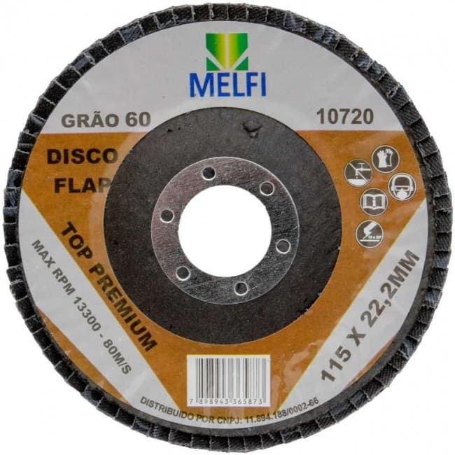 Disco Flap Grao 60 115 X 22.2 (Lixa Azul)