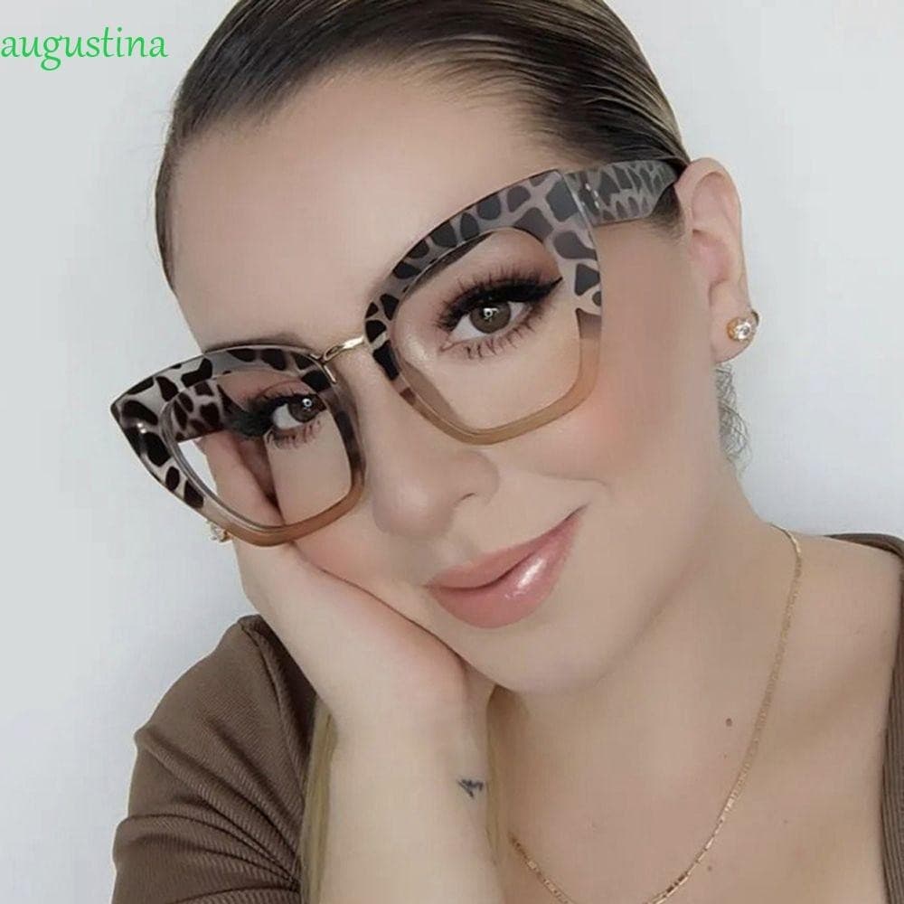 AUGUSTINA Óculos Anti-Luz Azul De Frio Feminino Olho De Gato Radiação Grande Armação Computador