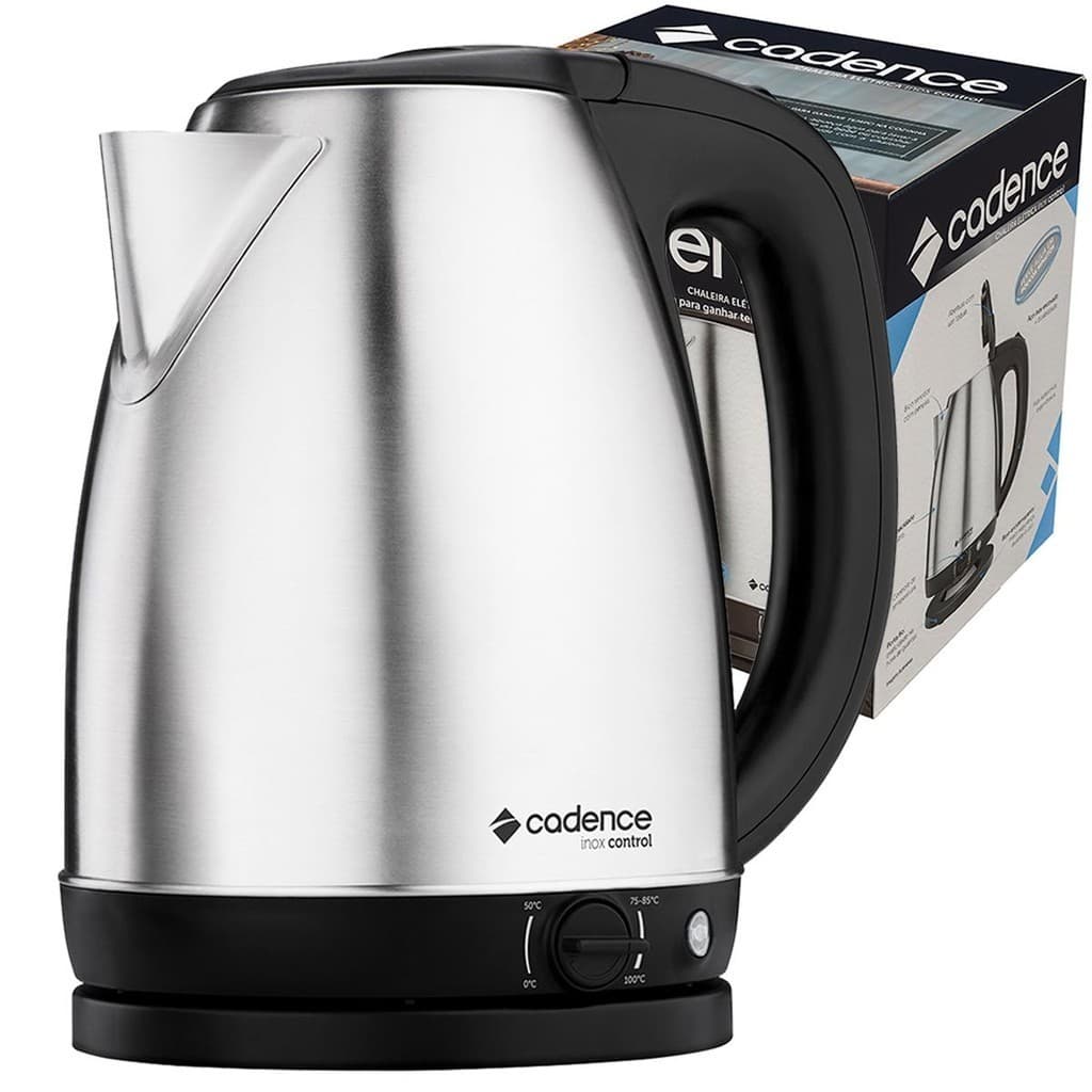 Chaleira Elétrica Cadence CEL850 127V Inox Control 1200W 1,8L