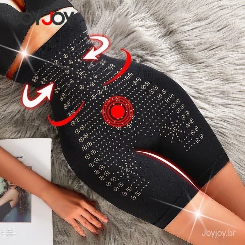 Joyjoy Calcinha Modeladora Plus Size 40-80kg Cintura Alta Emagrecedora Queima de Gordura Controle de Abdômen e Barriga