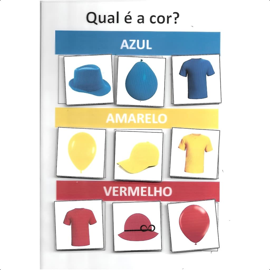 Jogo Educativo Pareamento De Cores Primárias