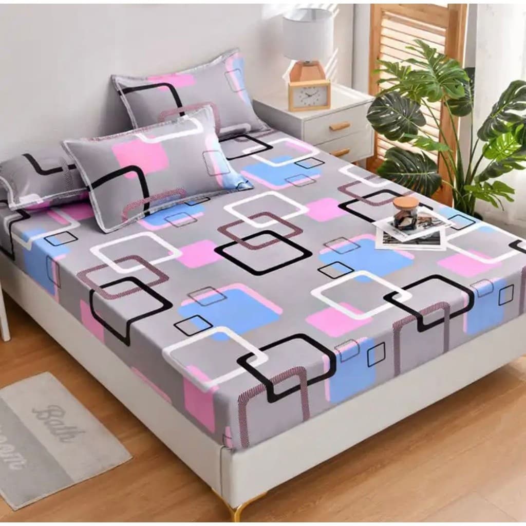 Lençol de Casal Queen Size Box Com Elastico Na Volta Avulso Estampado Sortidos