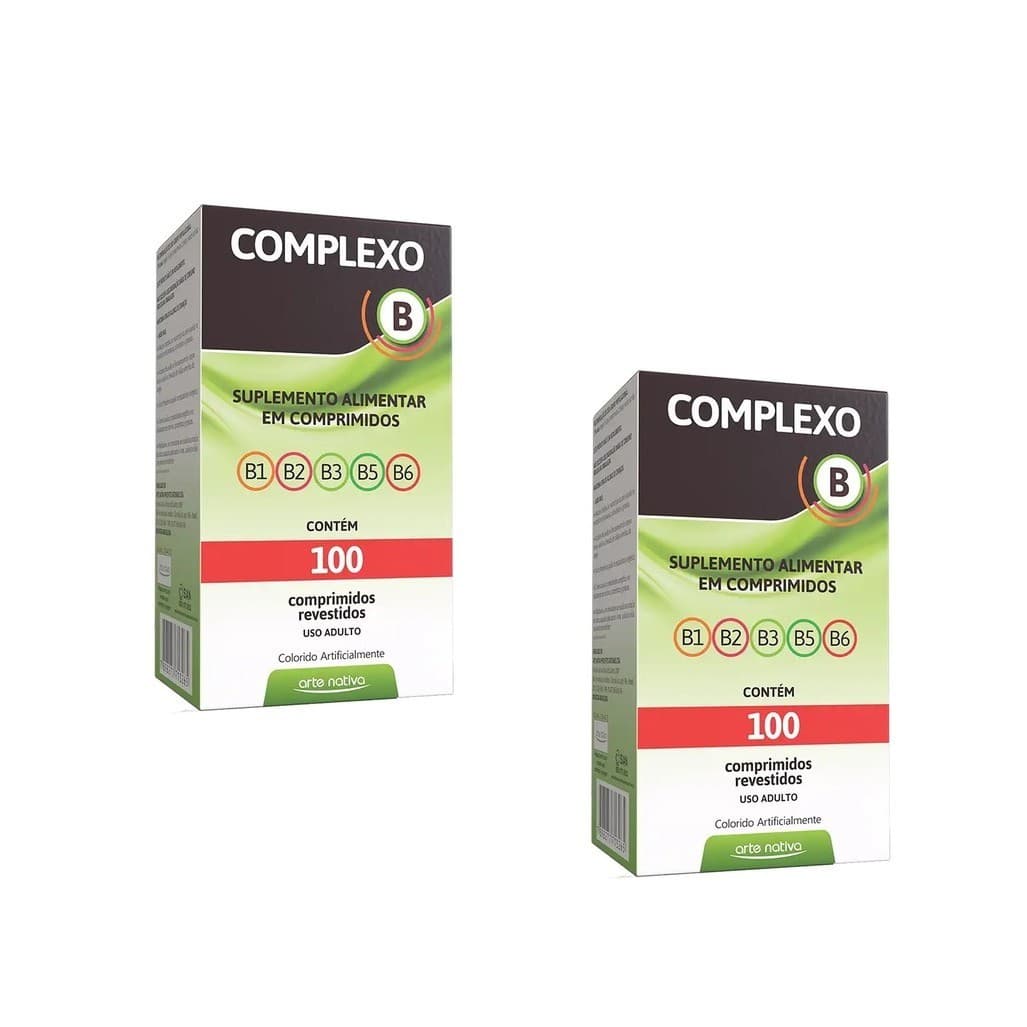 Kit 2 Vitamina Complexo B 100 Comprimidos