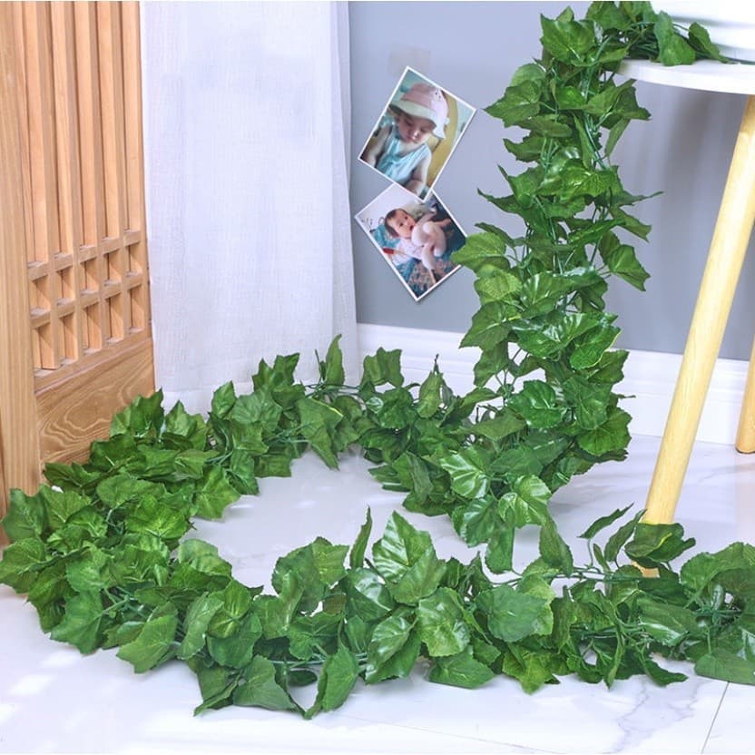 【Pronto Entrega】 Cerca de Hera Artificial 2.4 Metros, para Decoração de Varanda, Jardim Externo e Pátio