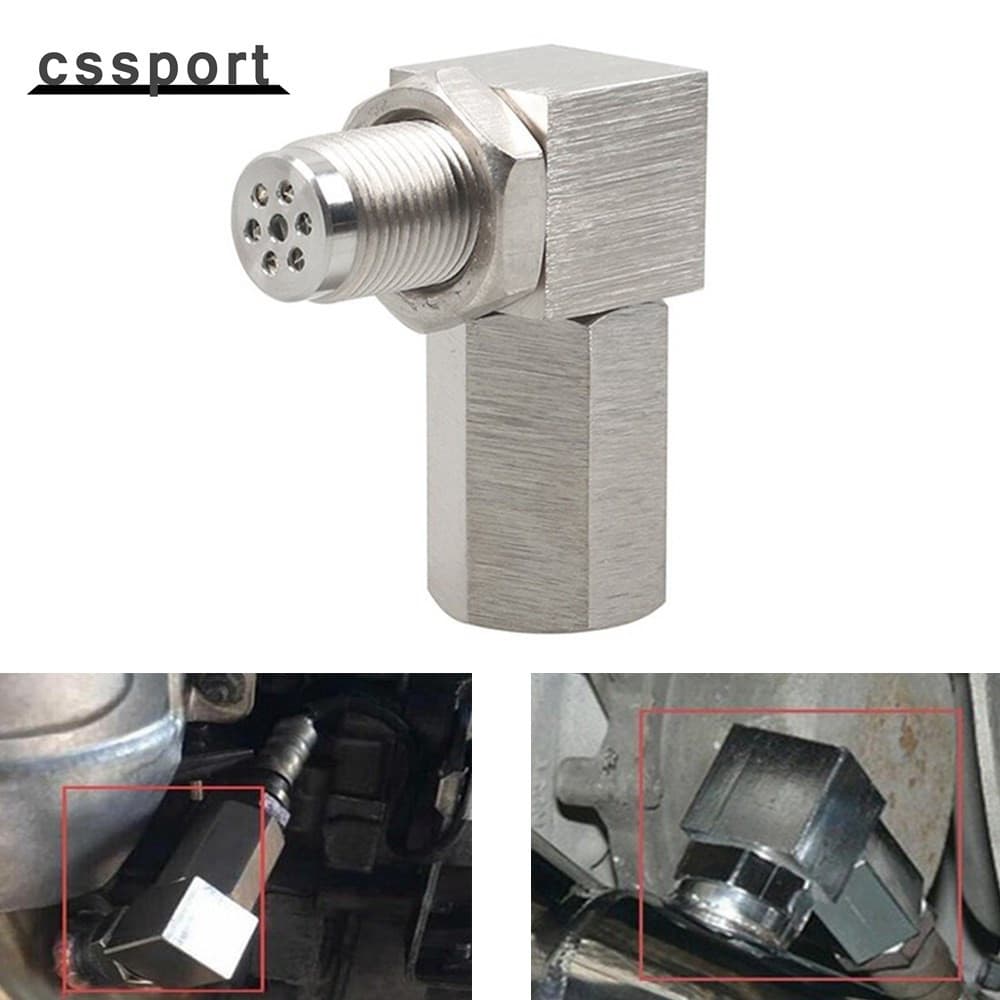Espaçador Universal Do Sensor De Oxigênio O2 02 Conversor Catalisador De Extensão De Bung 90/0/135 Grau P0420 P0430