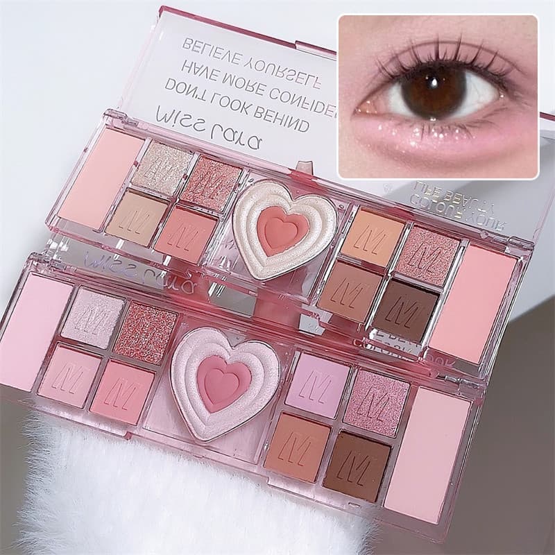 12 Cores Adoro A Paleta De Sombra Rosa Doce Cor-De-Multiuso Pigmento Mineral Cosmético Em Pó