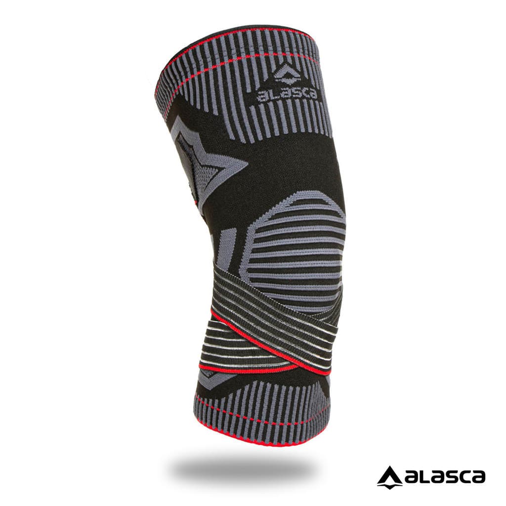 Joelheira de Compressão Prime com Faixa - Tecnologia Knit 3D Alasca