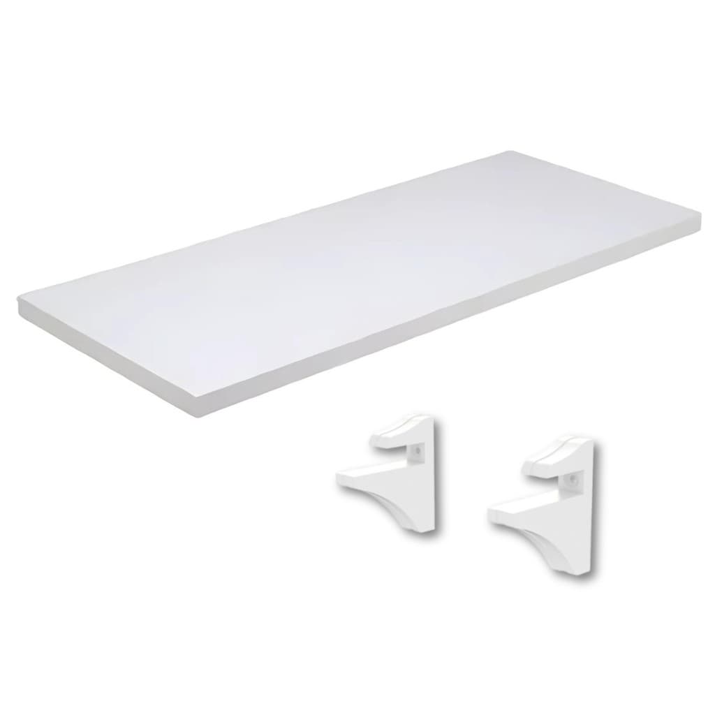 Kit Prateleira Mdp 90x30 + Suporte Em Abs Brasforma - Branco