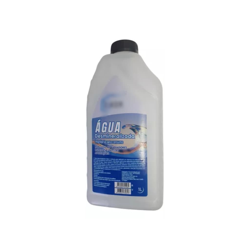 ÁGUA DESMINERALIZADA 1 LITRO RADANQ / ZAKER/ H TECH/ EVOQUE