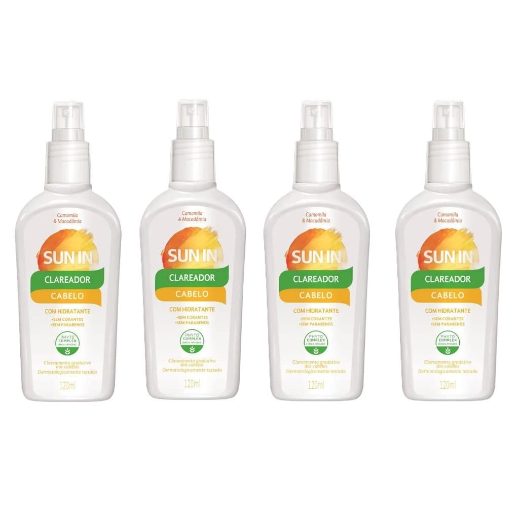 KIT 04Un Loção Spray Capilar Sun In Phytoervas 120ml