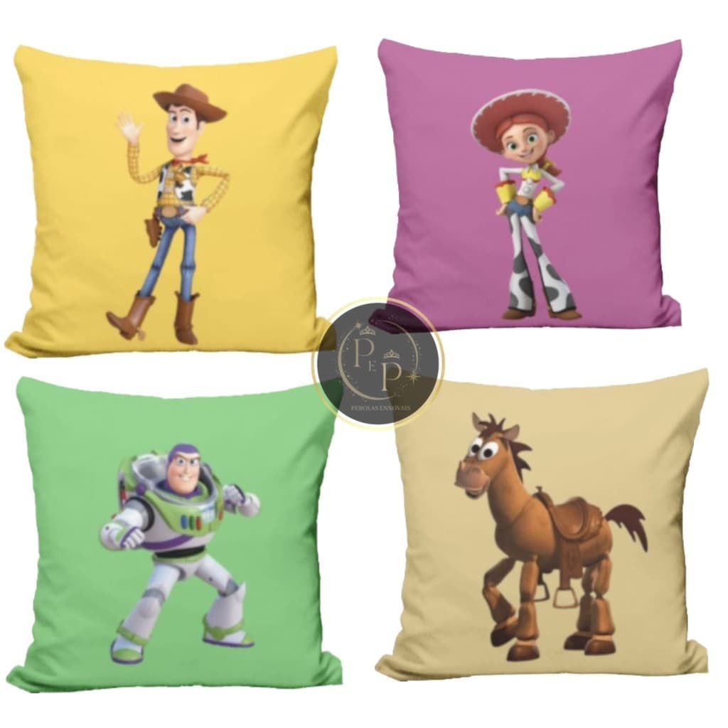 KIT COM 4 CAPAS PARA ALMOFADAS DE LUXO PERSONALIZADAS TOY STORE