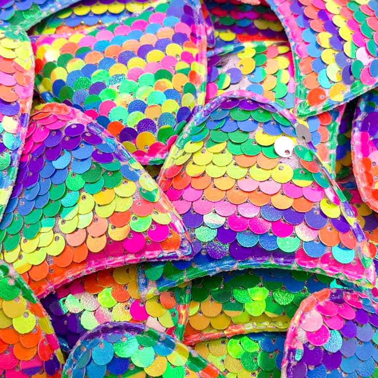 Aplique Orelha De Gatinho Paete Para Tiaras 5 Pares Carnaval