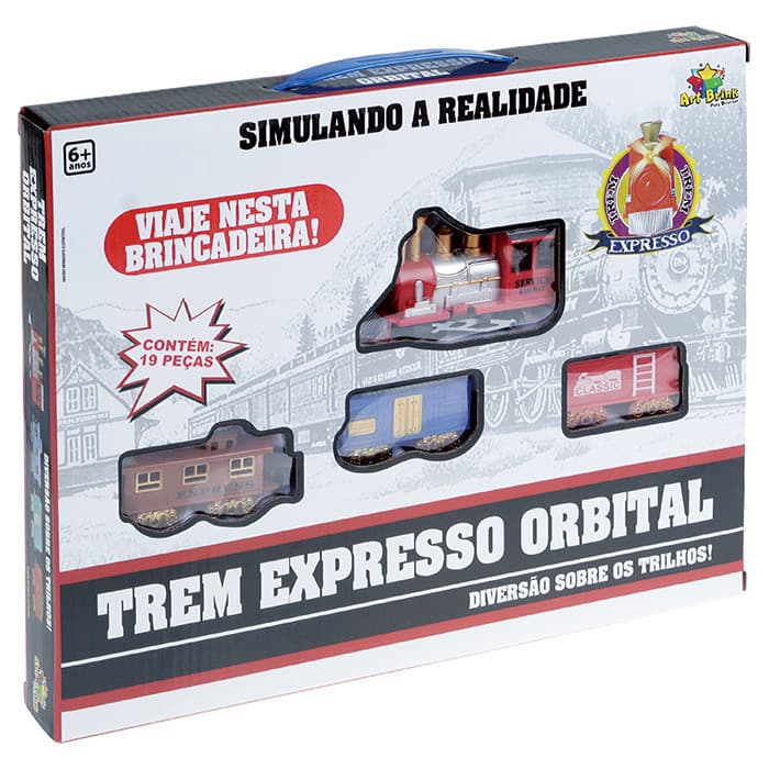 Trem Expresso c/ trilho orbital Art Brink