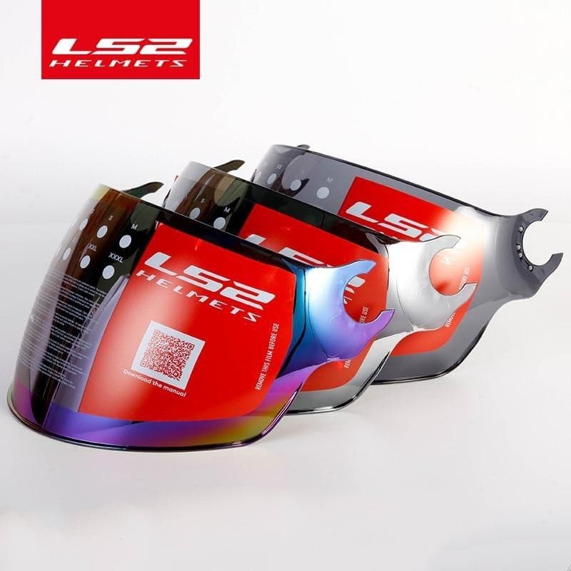 Viseira capacete Ls2 OF562 ar fluxo viseira motocicleta capacete lente