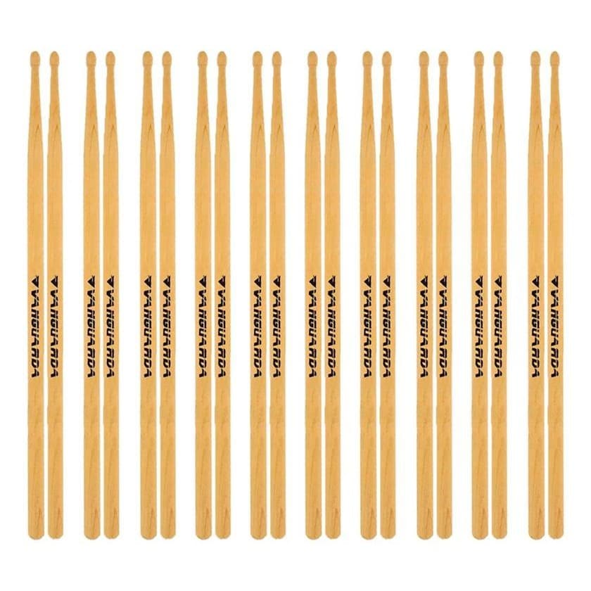 Kit 10 Pares De Baqueta Marfim 5a Bateria Profissional