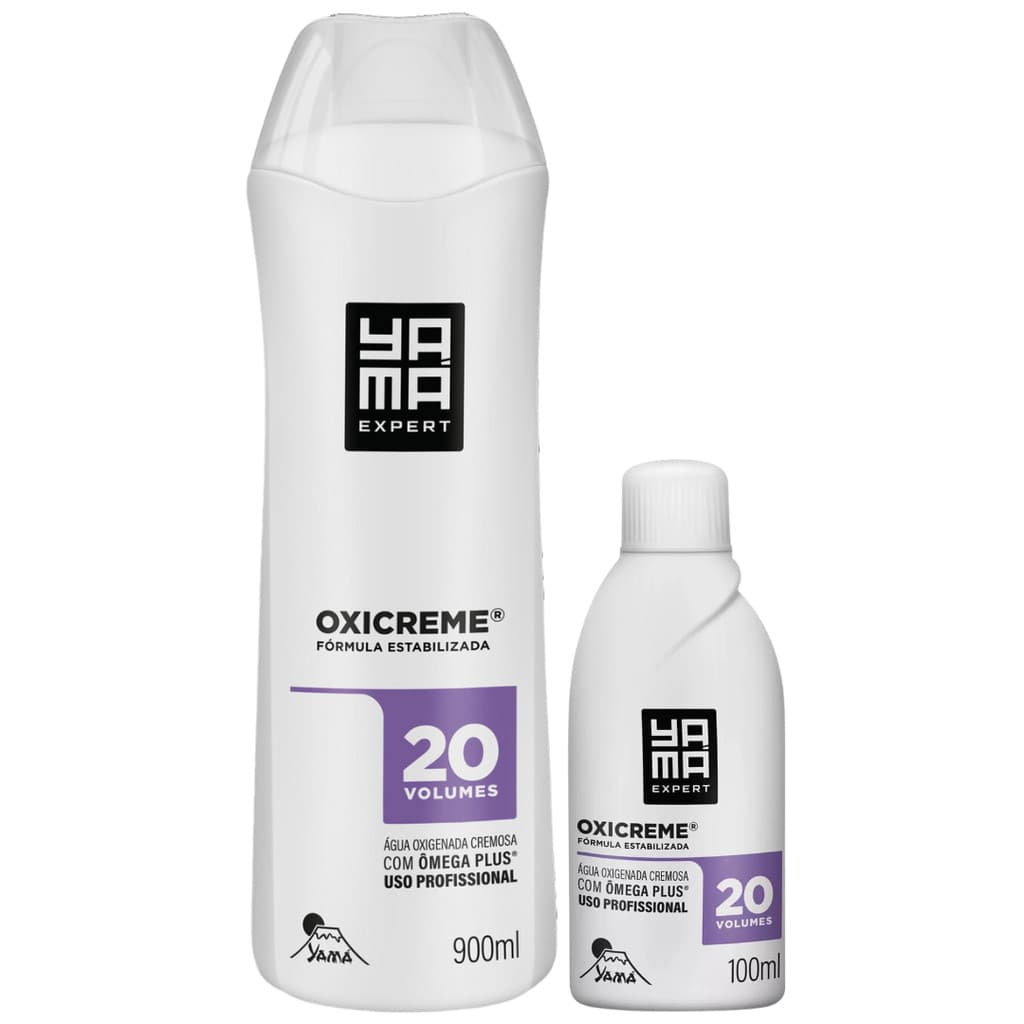 Água Oxigenada Cremosa Yama Profissional Oxicreme Estabilizada 20Vol Grande - Escolha O Tamanho