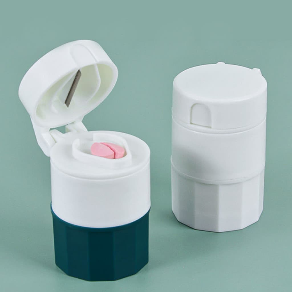 Triturador De Comprimidos Para | Recipiente Cortador De 4 Em 1 Pulverizador Pequenos Com Copo De Água Removível Divisor