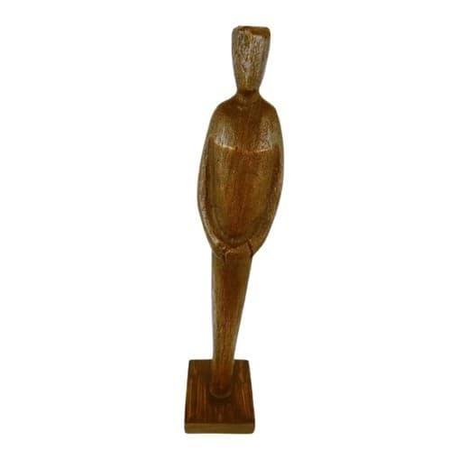 Escultura Decorativa Pessoa Em Poliresina Peça De Mesa Luxo