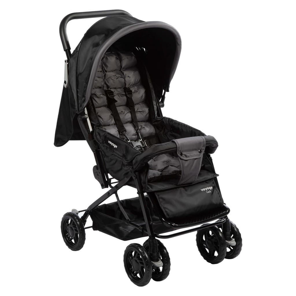 Carrinho de Bebê de Passeio Voyage Luck Preto 0 Meses a 15kg