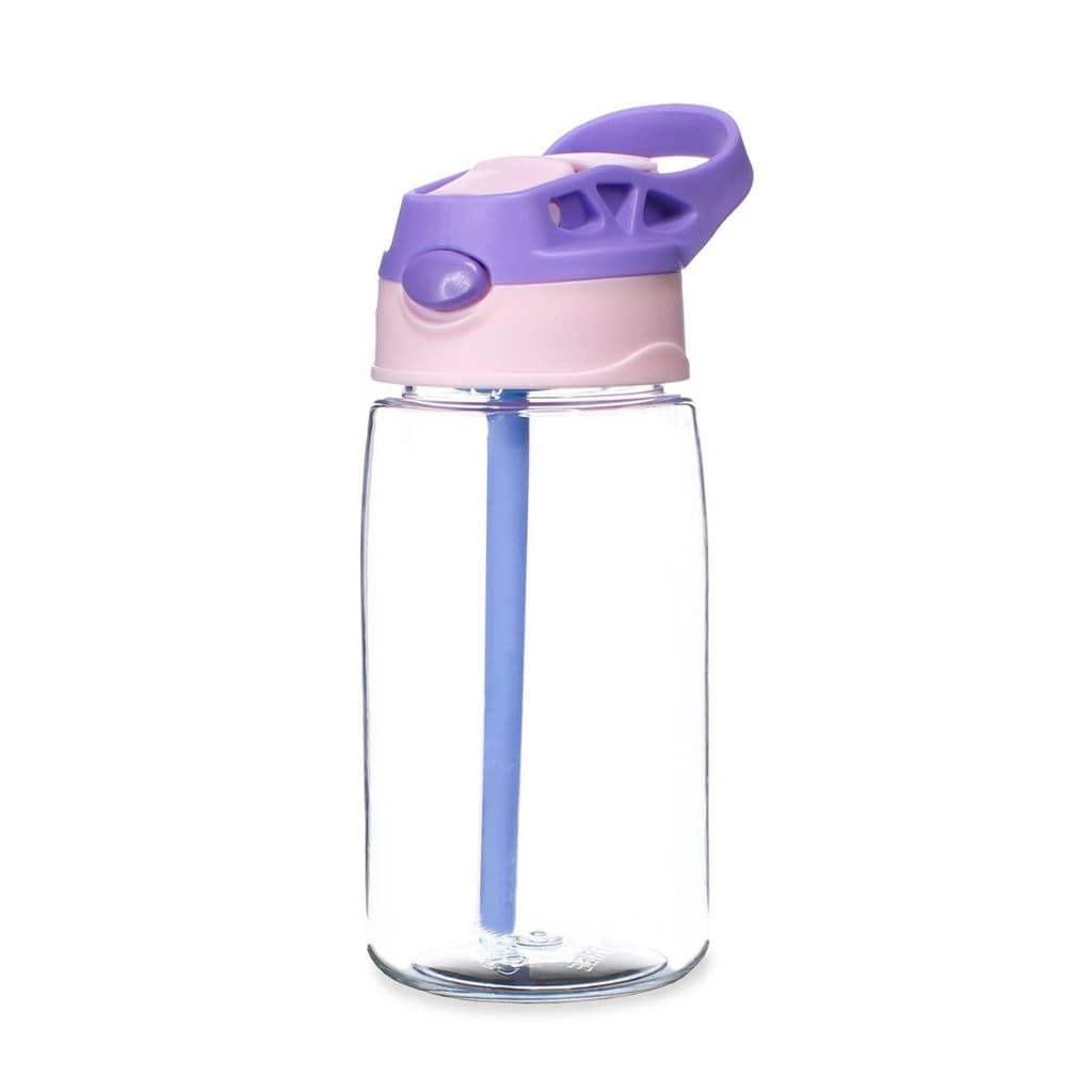 Garrafa Squeeze 500ML Delicada Bico de Silicone C/ Botão Click Escolar Passeio - Sanxia