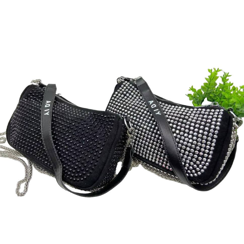 ASAYONG Bolsa de Ombro Com Brilho Super Luxo Transversal