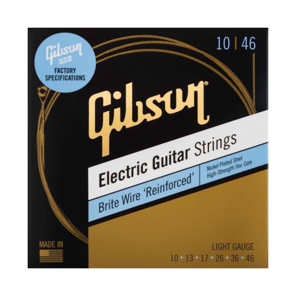 ENCORDOAMENTO GUITARRA GIBSON BWR10 BRITE WIRE REINFORCED LIGHT 010.046