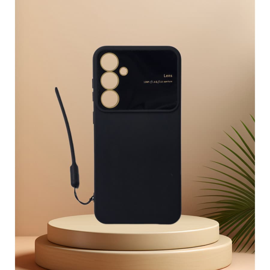 Capinha Capinha  De Celular Proteção Câmeras Aveludada Com Silicone Com Pulseira Liso Compatível S23 FE REF（ YV3）