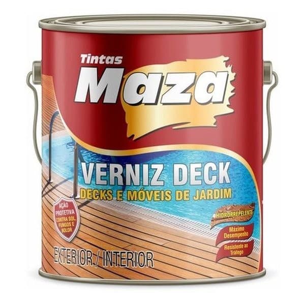 Verniz Para Deck Hidro-repelente Maza 3,6lt Transparente