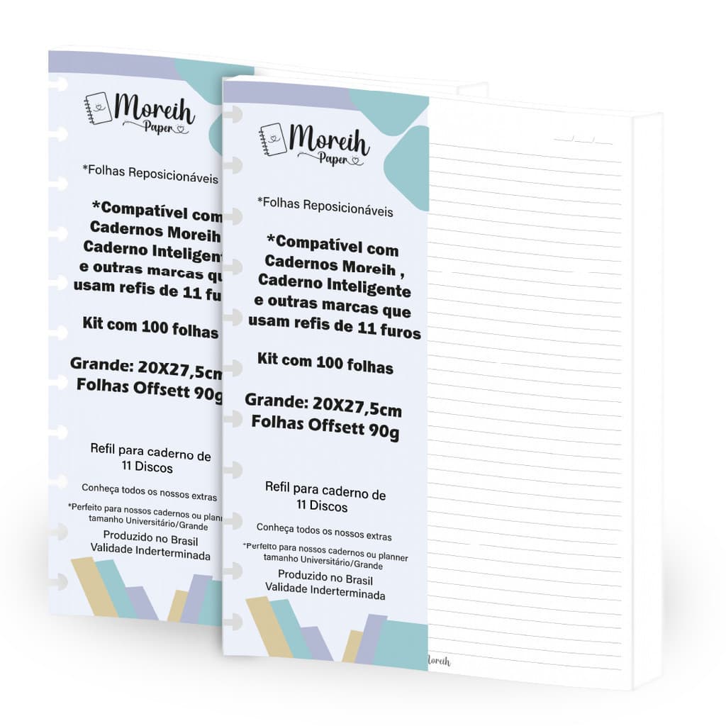Refil compatível para Caderno De Discos inteligentes  200 Folhas