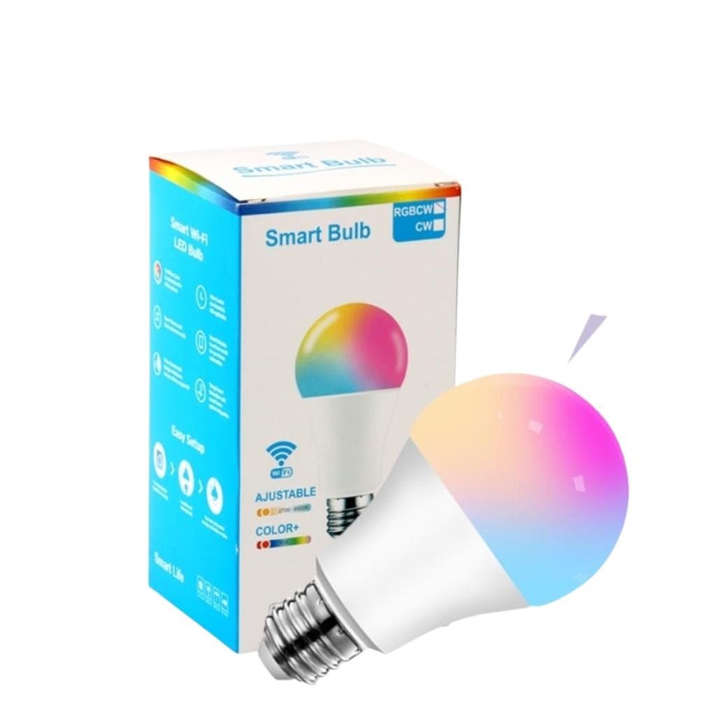 Lâmpada Led Smart Inteligente Wi-fi Rgbw 15w E27 Regulável Compatível Com Google Assistente E Alexa Colorida ORIGINAL