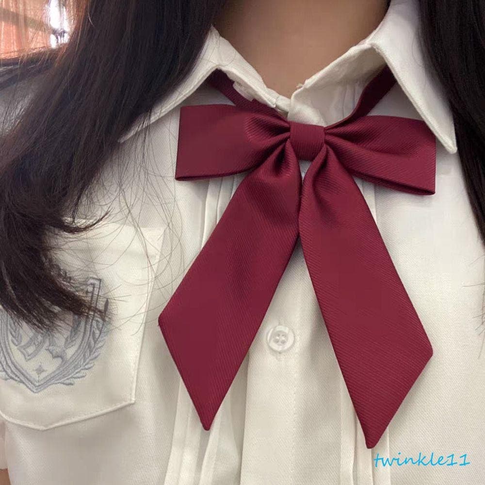 Gravata Borboleta Feminina TWINKLE Elegante Temperamento JK Sarja Tecer Uniforme Escolar De Negócios