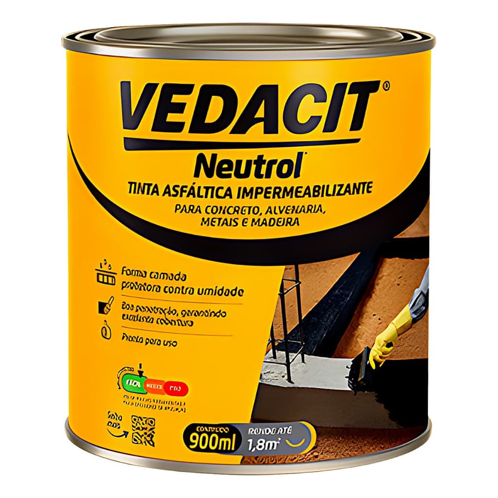 Pintura Asfáltica Impermeabilizante Neutrol 900ml Vedacit