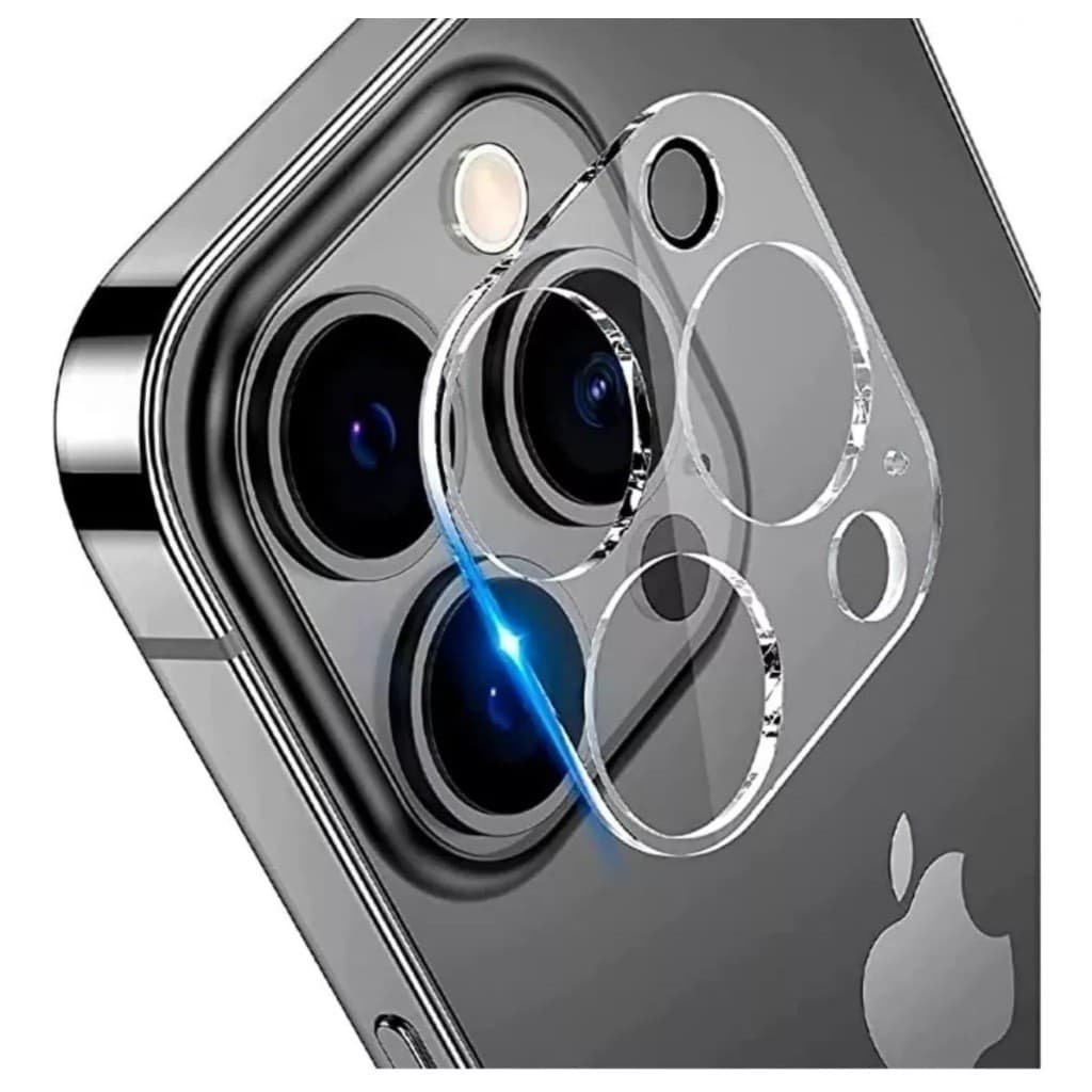 Película para Proteção Câmera iPhone De Vidro Temperado 3D iPhone 16 PRO MAX 11 12 13 14 15 MAX PLUS