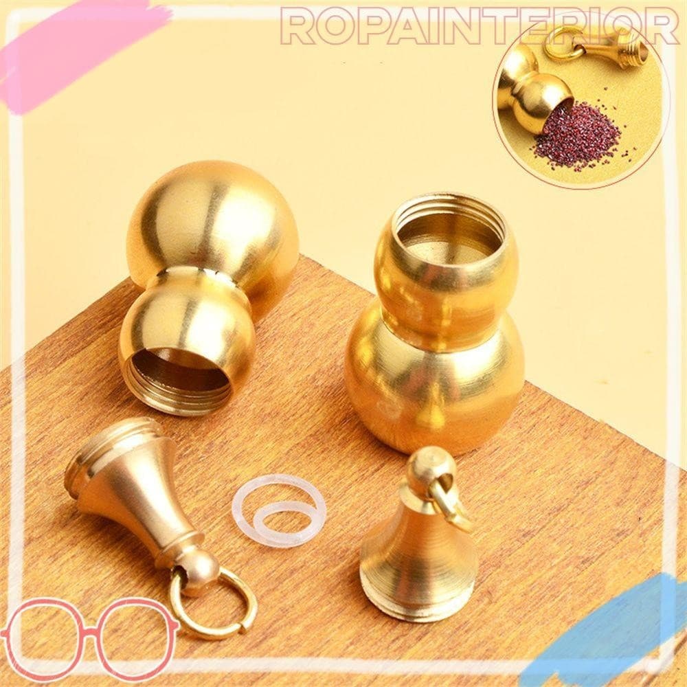ROPAINTERIOR Recipiente De Latão Cabaça Colar De Garrafa Decoração Pingente De Jóias