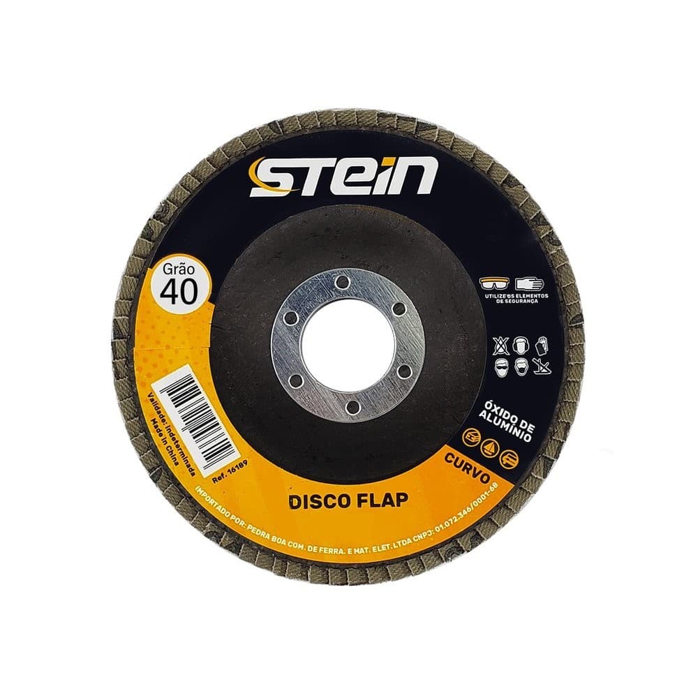 disco flap curvo 4.1/2 115mm metais ferrosos Stein