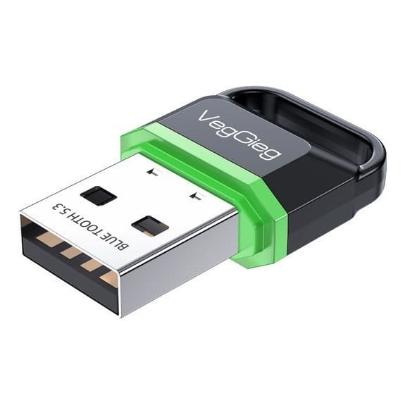 Adaptador BT5,3 Usb Bluetooth 5.3 Notebook Pc Original 20m VegGieg Alta Qualidade