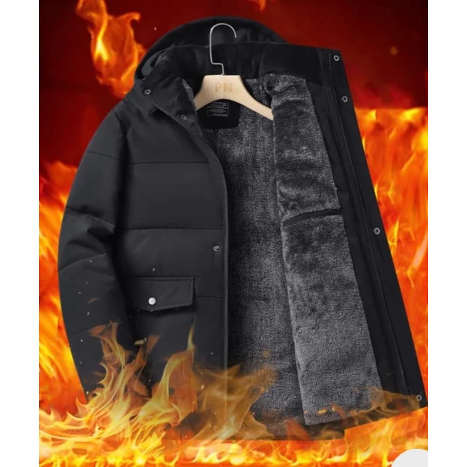 Casaco Bobojaco Masculino Impermeável Jaqueta Flanelada nylon peluciada neve frio intenso blusa termica
