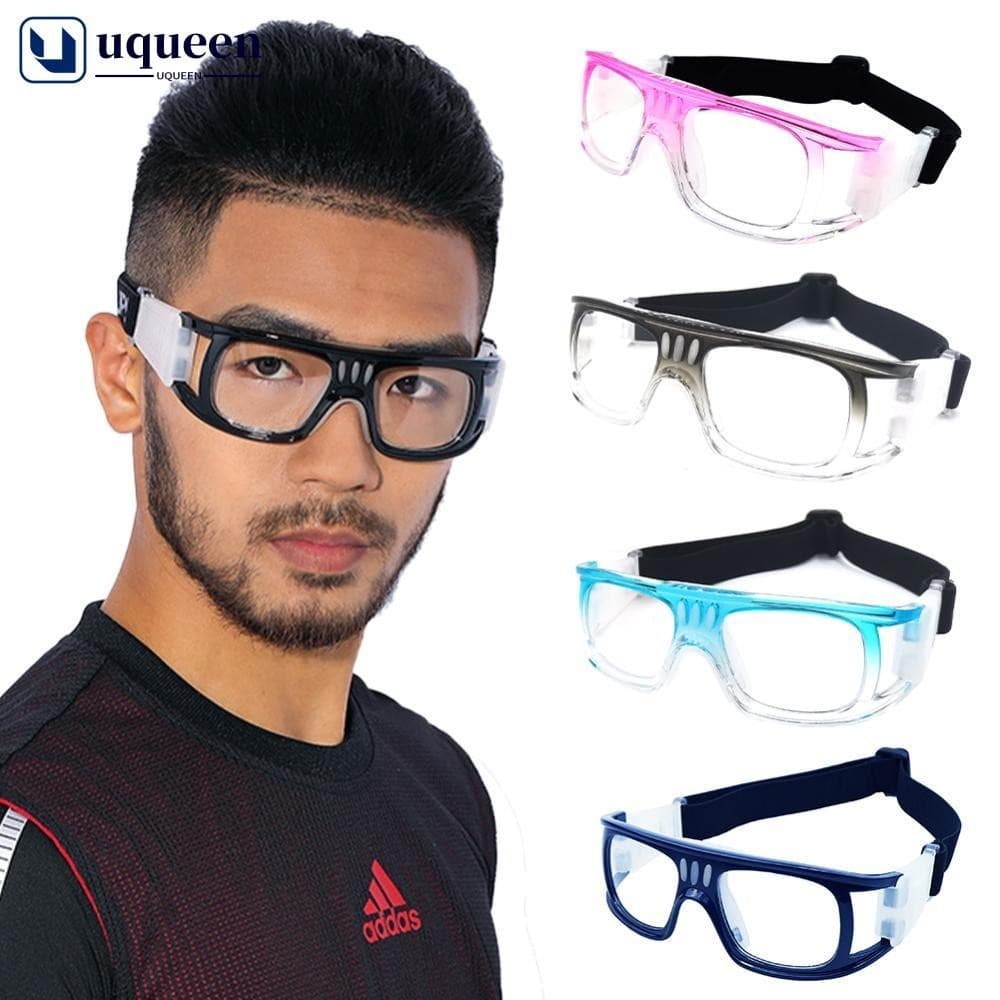 UQUEEN Óculos De Proteção Esportiva De Bola Profissional Basquetebol Ao Ar Livre Anti-Impacto UV H5J6